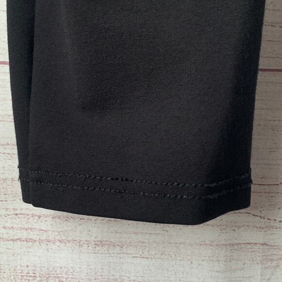 Luxe Slims Black Ankle Leggings Collant Sans Pieds Faux Pockets Size L (14-16) - Picture 12 of 14